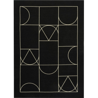 Alfombra SIGNET BLACK (Art Deco Collection)